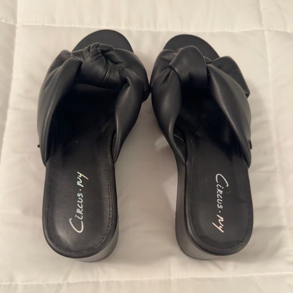 🖤SOLD🖤New Circus by Sam Edelman Women's Grady Knotted Platform Wedge Sandals - Picture 8 of 8